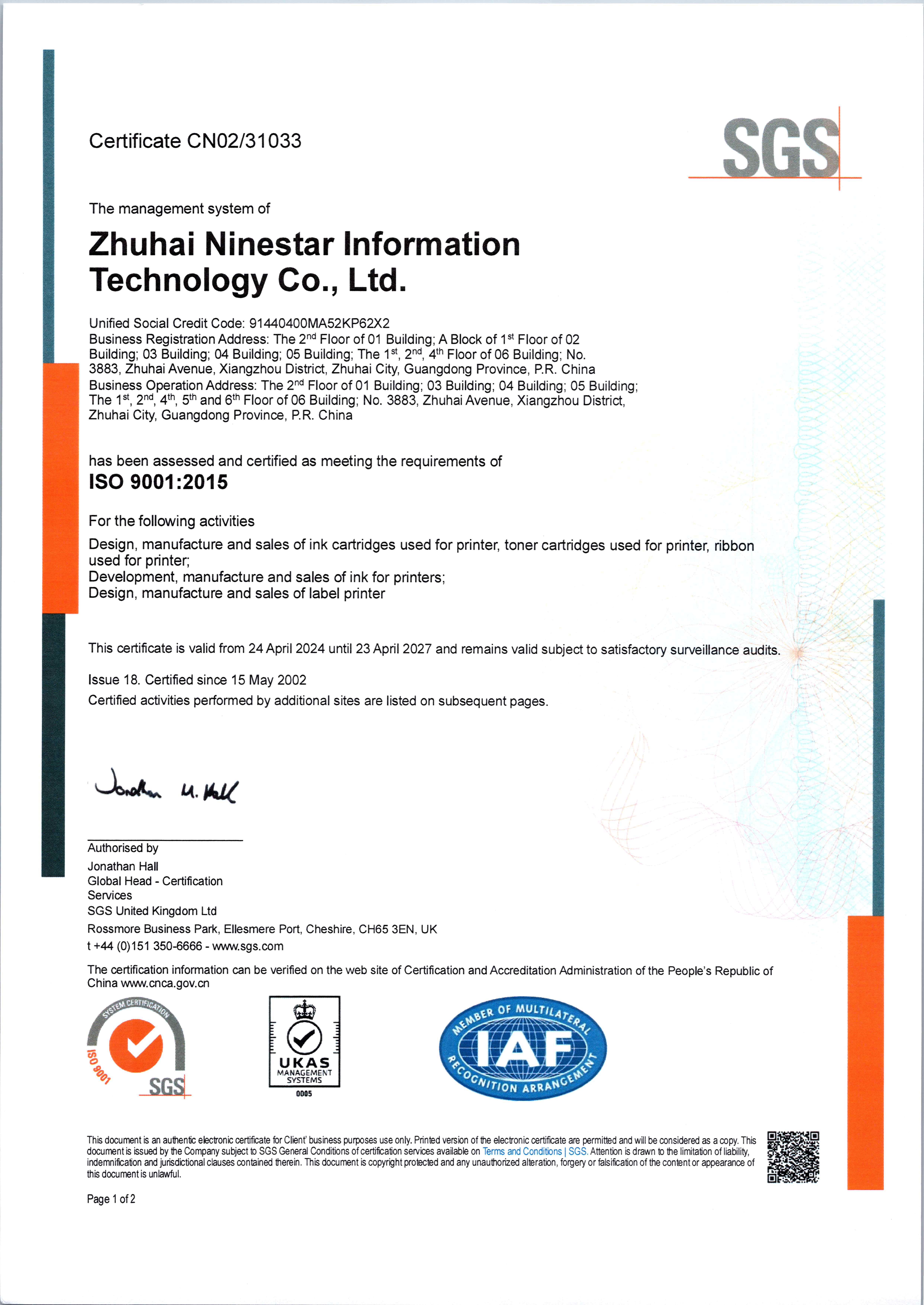 ISO 9001 ISO 9001