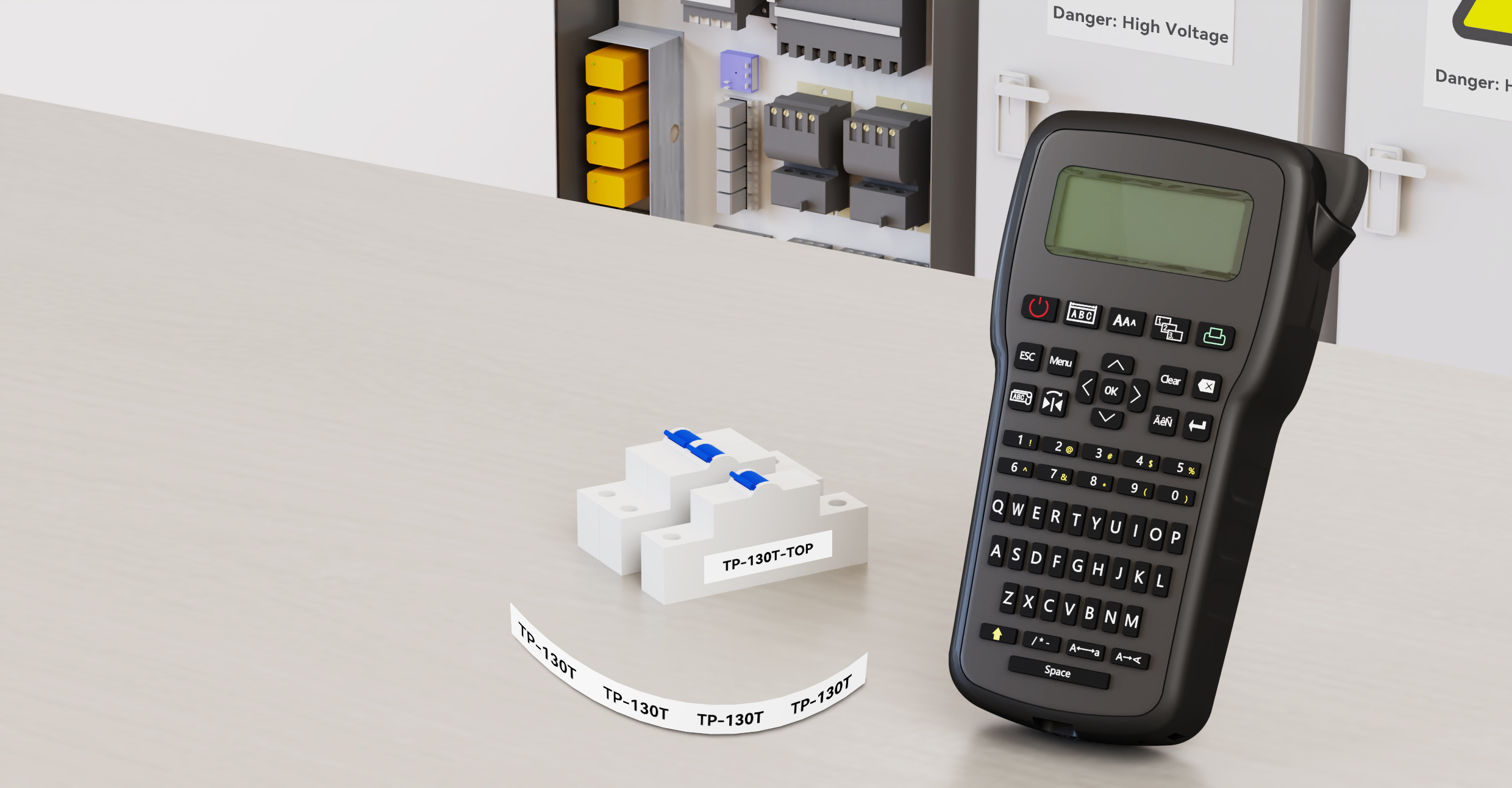 Portable Keyboard Label Printer TP-130T