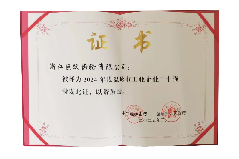 2024年度温岭市工业企业二十强 2024年度温岭市工业企业二十强