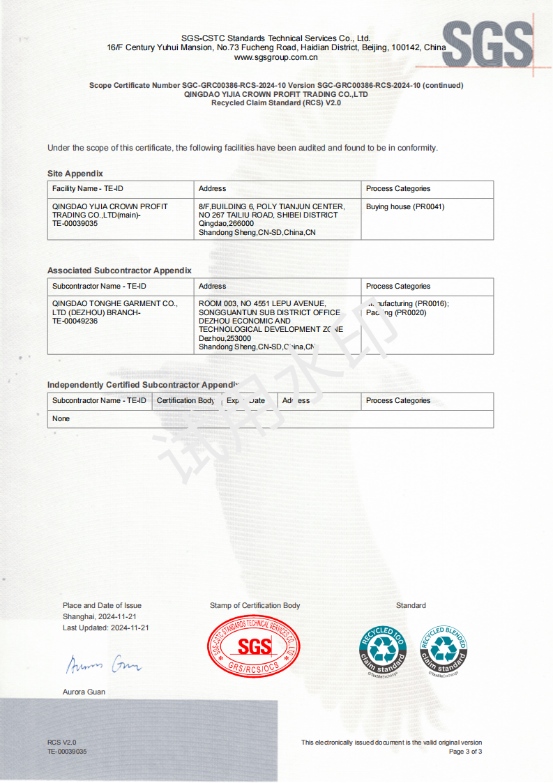 Qualification Certification