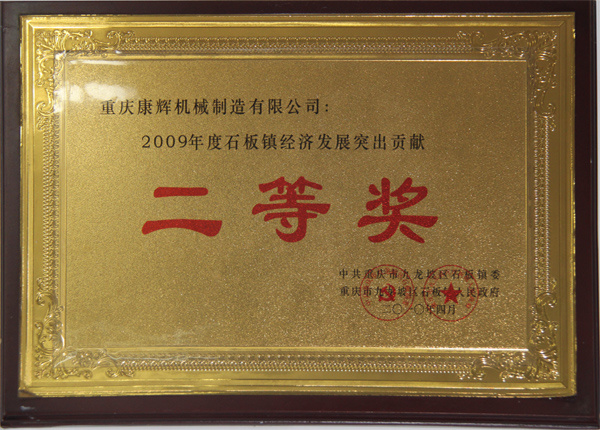 2009年度石板鎮(zhèn)經(jīng)濟(jì)發(fā)展突出貢獻(xiàn)