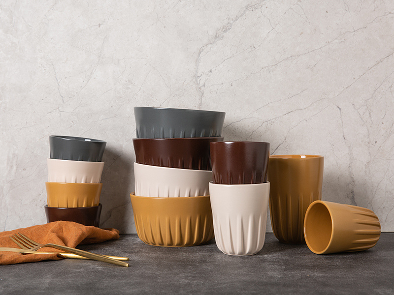 Color Glaze Mug & Bowl