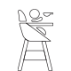 Chaise Haute Bébé