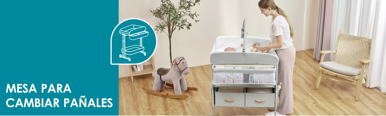 Mesa para cambiar pañales Mesa para cambiar pañales