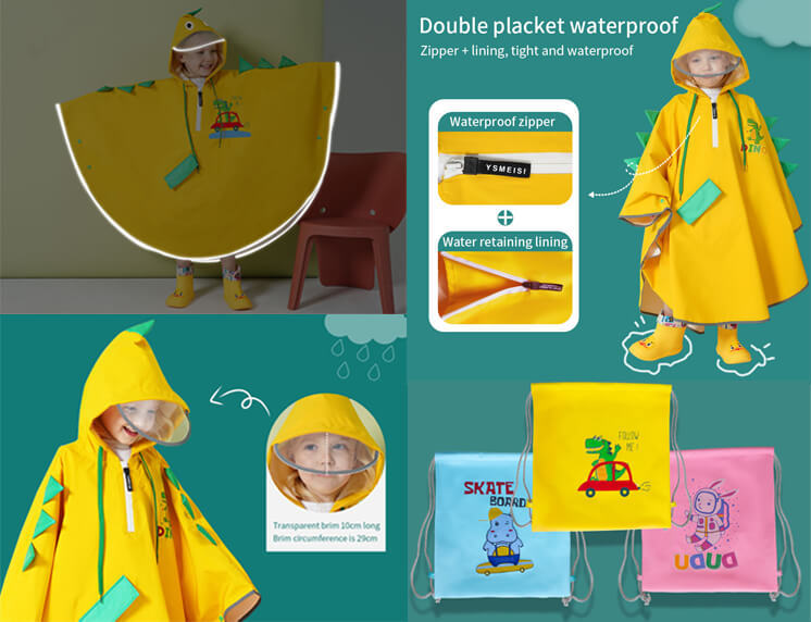 Lindo impermeable para niños 