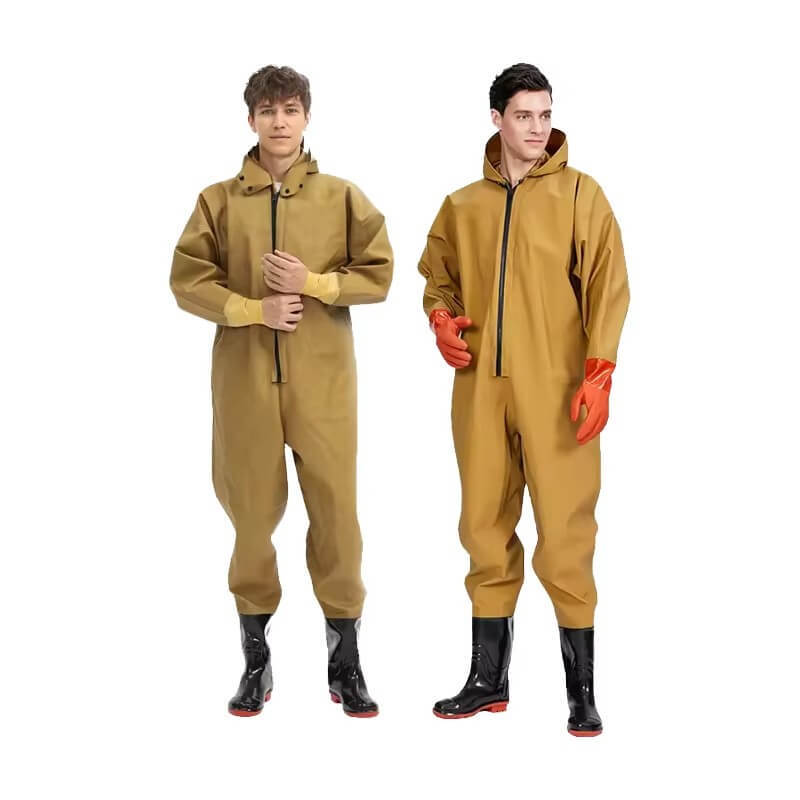 Full Body Wader Suit - PVC Chest Waders for Fishing & Hunting Safety  QM018
