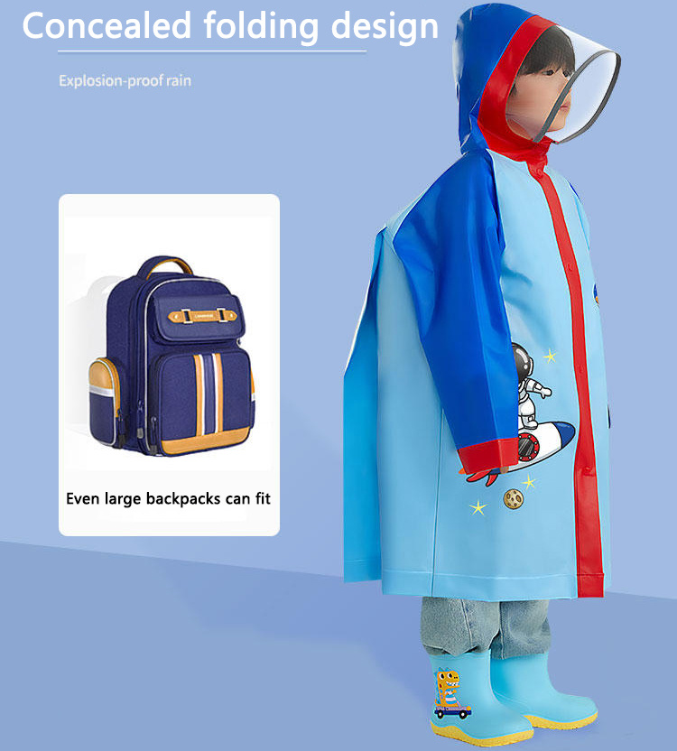  Impermeable escolar para niños 