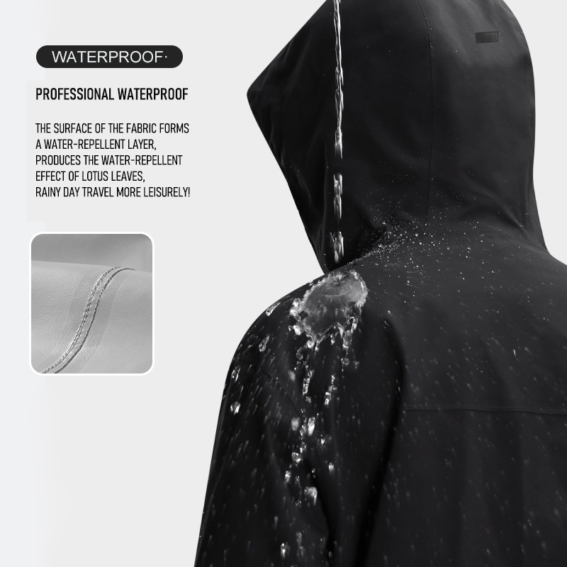  Abrigo de nailon impermeable 