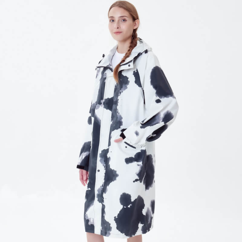 Fabricante de chaquetas cortavientos impermeables | Impermeable con capucha y mangas 711-2