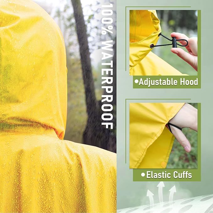  ponchos de lluvia unisex 
