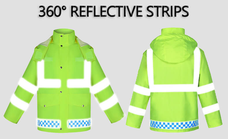 Traje impermeable reflectante de seguridad 