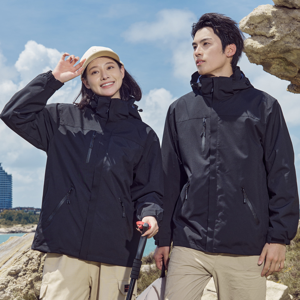 modern rain jacket