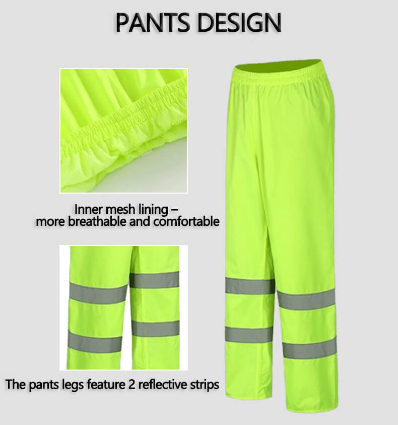  Diseño de pantalones impermeables 