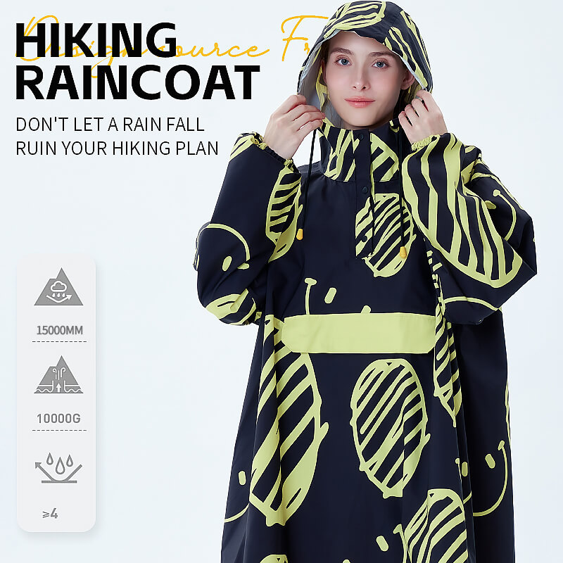  Chaqueta Impermeable para Senderismo con Estampado 