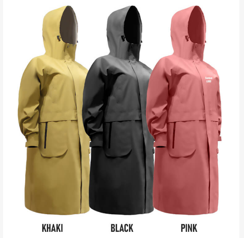 hooded outdoor raincoat jacket