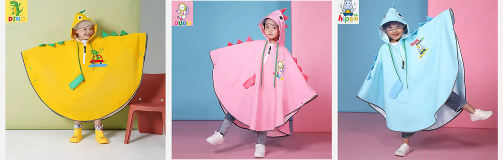  Selección de colores de poncho para niños 