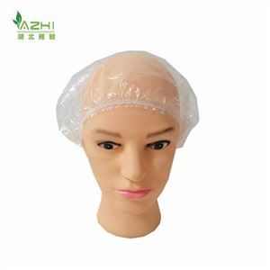 Waterproof shower cap Disposable Transparent  plastic Head Cover