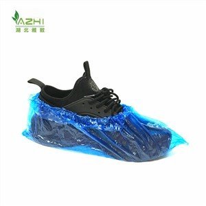 Disposable PE Shoe Cover Waterproof Blue