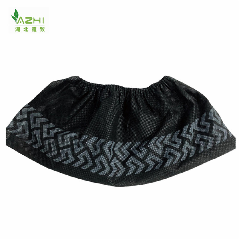 Shoe covers disposable black non-woven over shoes