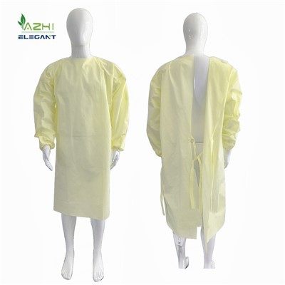 Disposable Yellow Surgical Gown