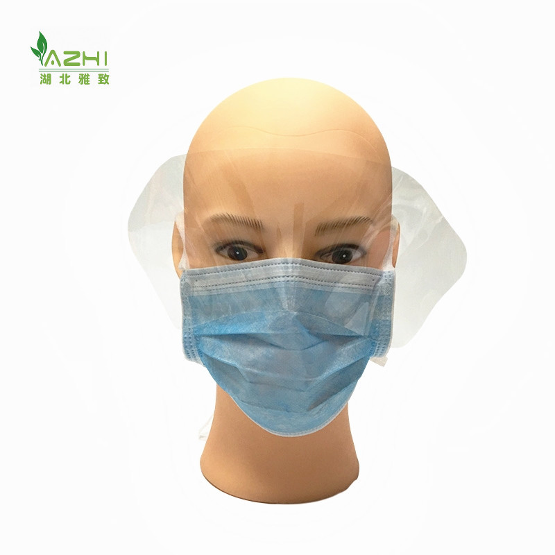 disposable face shield anti fog eye shield with face mask