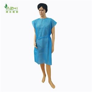 Disposable Blue Patient Gown Sleeveless