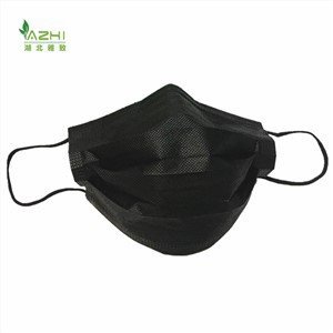 Disposable Black Non woven Face Mask With Filter Paper