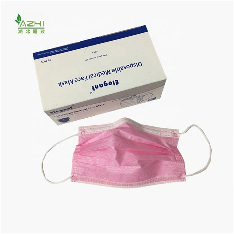 Chinese Xiantao manufacturer disposable hospital face mask colorful face mask