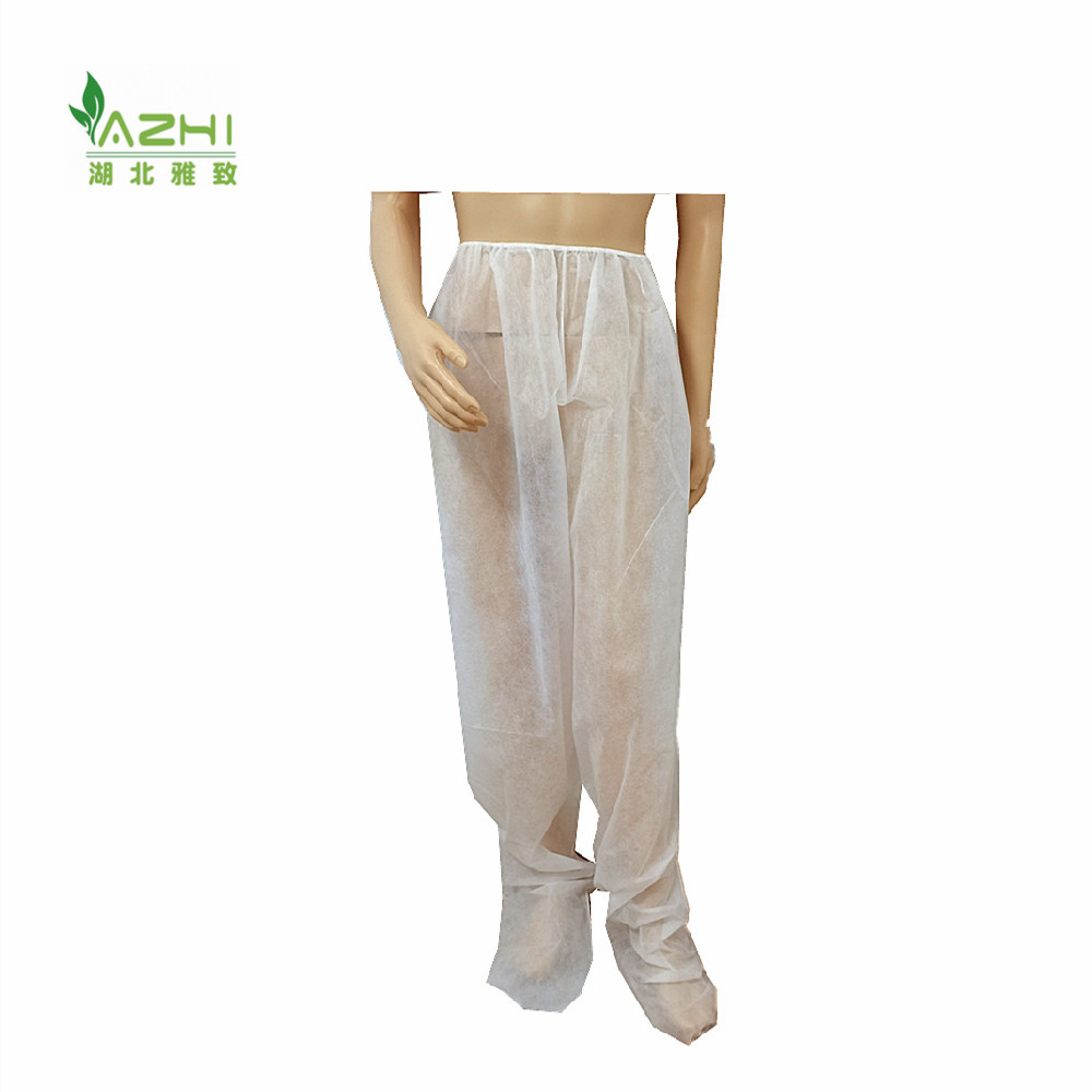 Factory Direct Supply White Nonwoven PP Pants Disposable Trousers