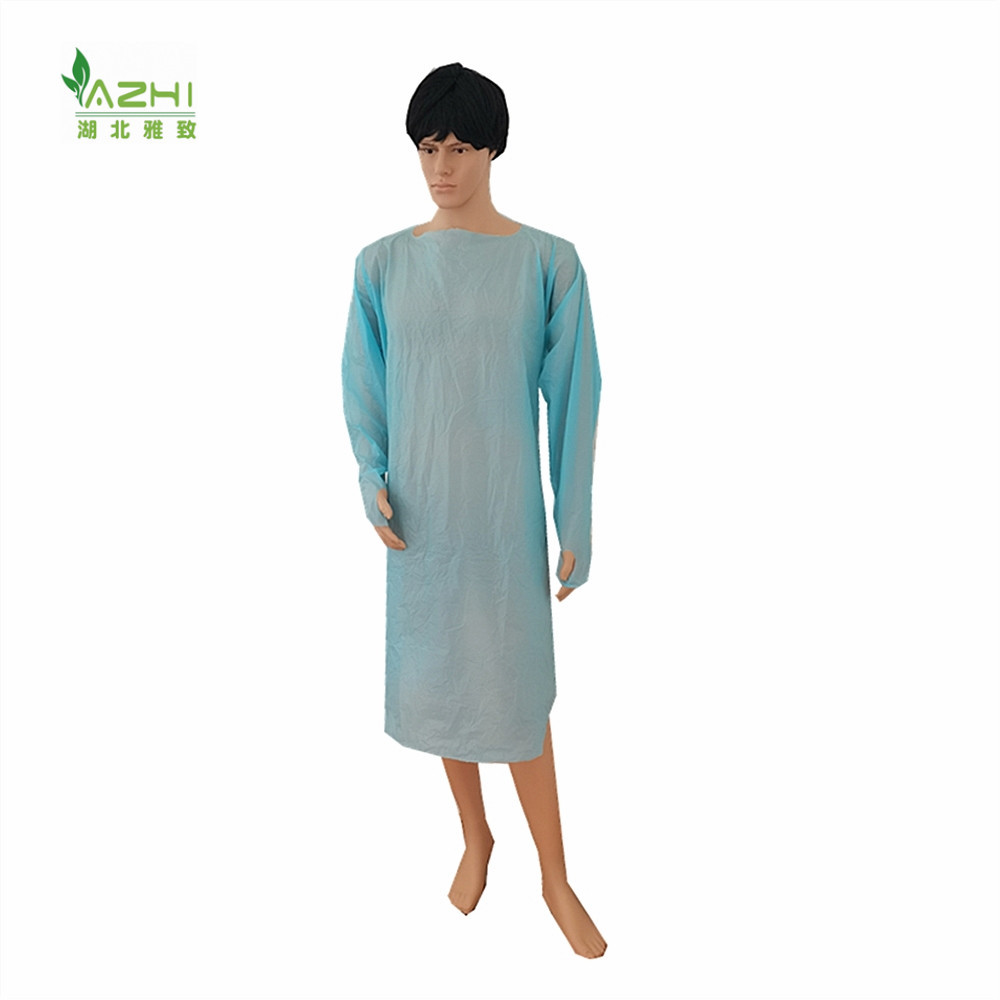 Factory Direct Supply CPE Disposable  Gown Waterproof Apron For Kitchen gown disposables