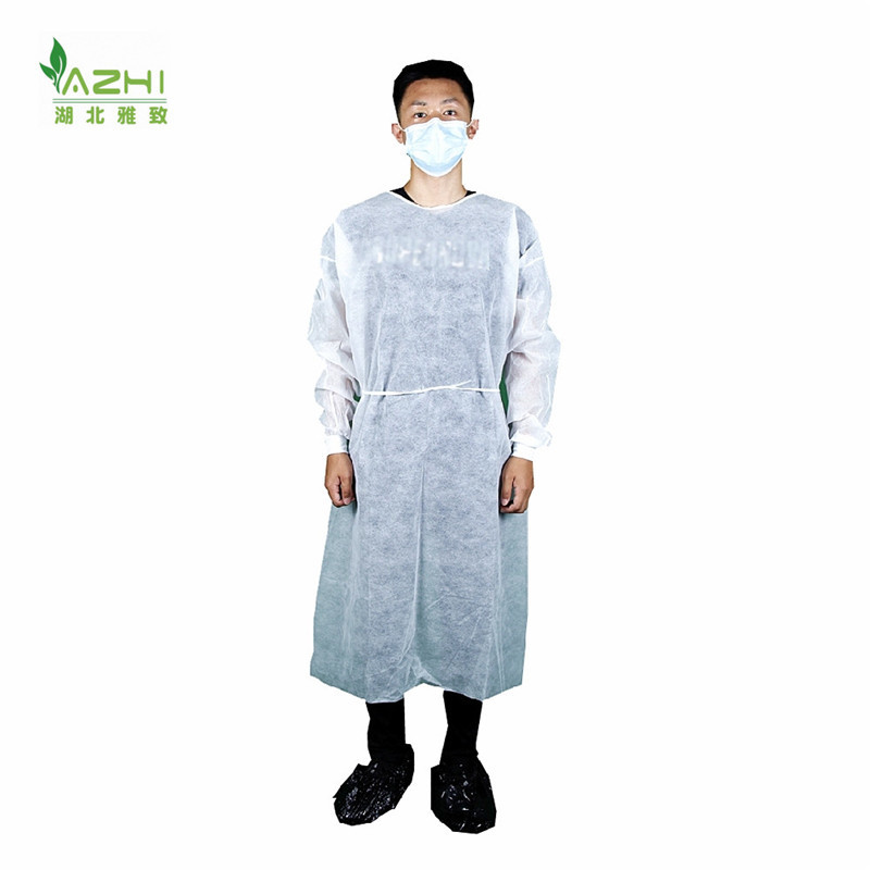 Hot Selling Isolation Gowns Disposable White Non Woven Surgical Gown