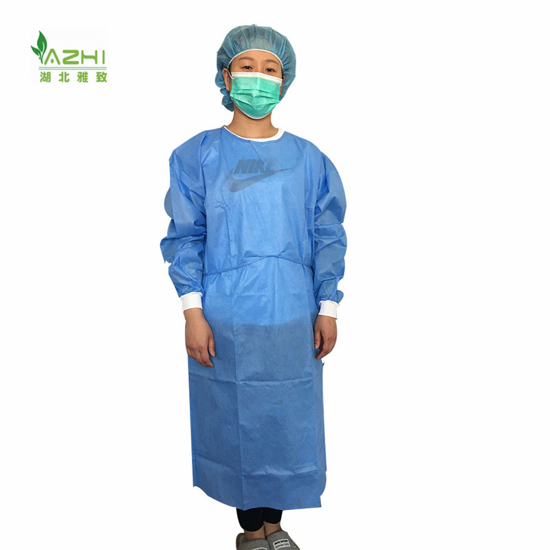 Disposable SMS  isolation gown surgical gown for hospital