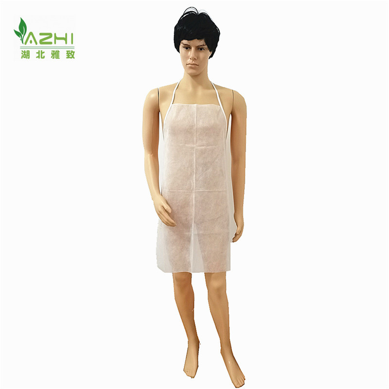 White Dustproof Disposable PP Apron Kitchen for Cleaning Non Woven for Food Industry Household Cooking Cleaning waterproof apron