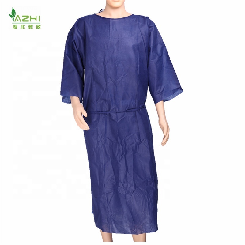 Disposable patient gown disposable protective clothing gown  disposable  gown  for hospital