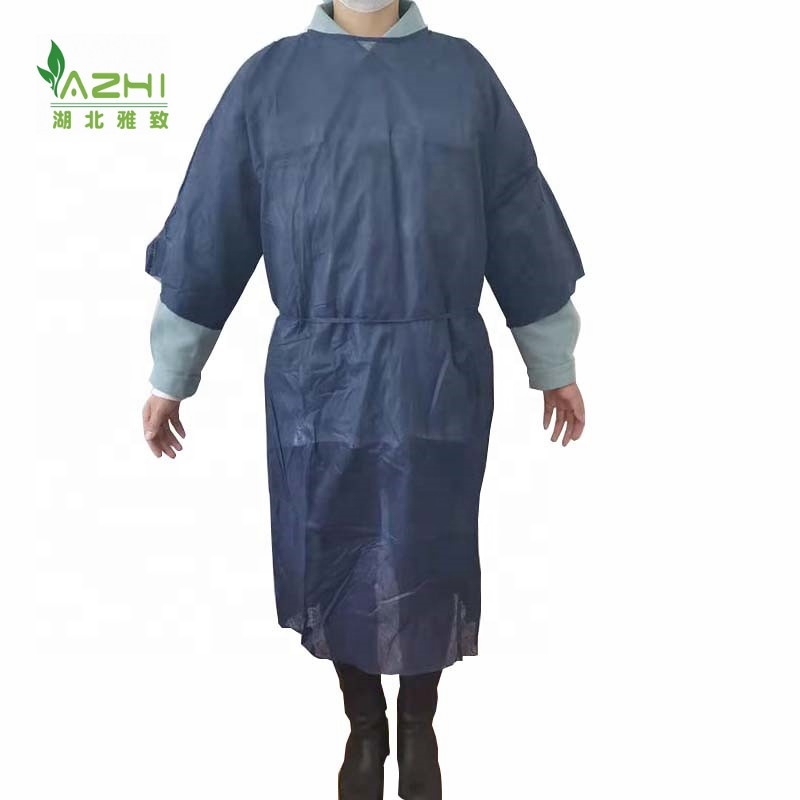 single use surgical gown open back  short sleeve operating room gowns disposable  lab gown