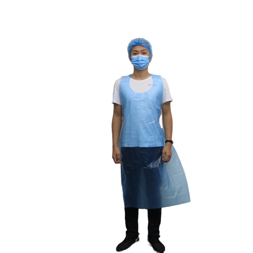 Factory supplier disposable waterproof PE apron work apron for restaurant