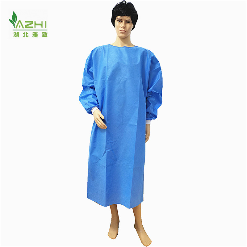 Xiantao leading manufacturerone time use resisting water fluid gowns hospital scrub suits dentist clothing surgical gowns