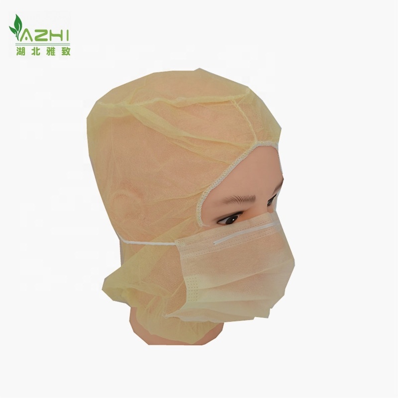Factory price disposable balaclava hood with face mask