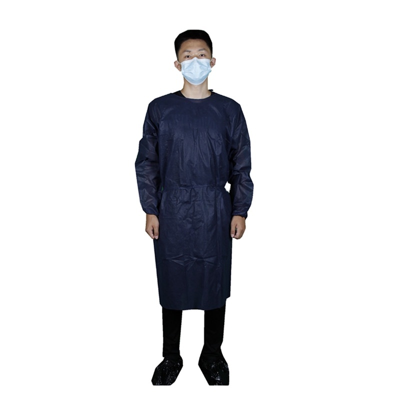 Wholesale Disposable Waterproof PP PE Isolation Gown Non-woven Protection Clothes