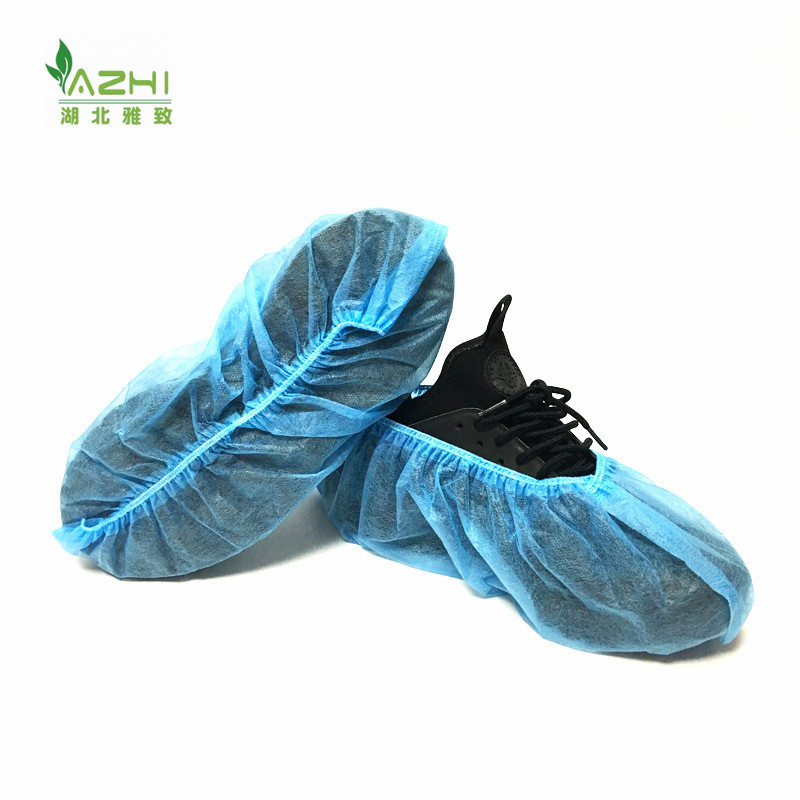 Factory price blue non woven disposable shoe cover non slip