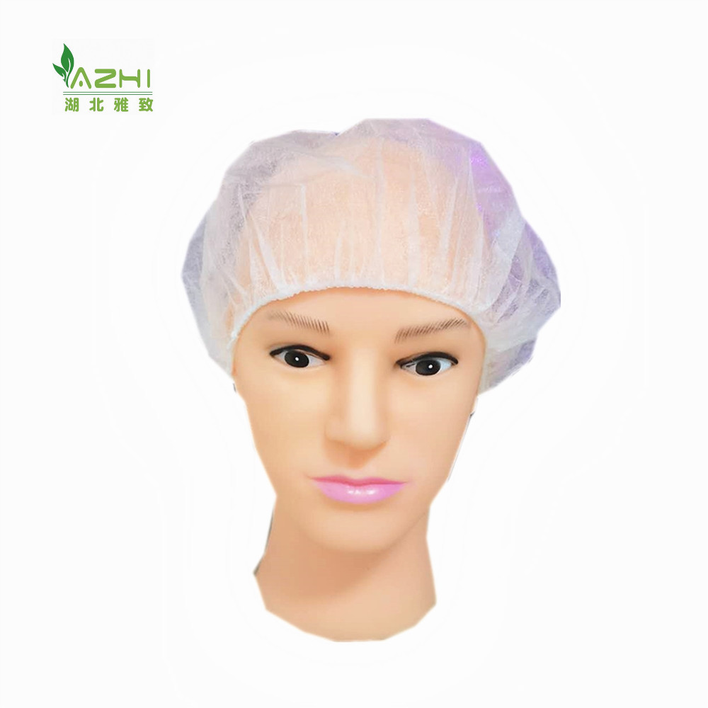 Bouffant Non Woven Round Cap Hand made Disposable Head Cap