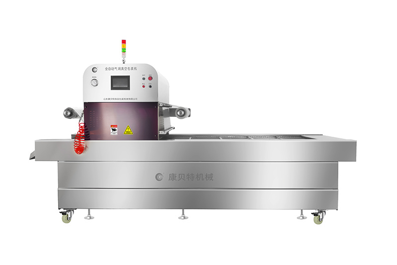 Máquina de Envasado en Atmósfera Modificada al Vacío Continua y Totalmente Automática KBT-1000