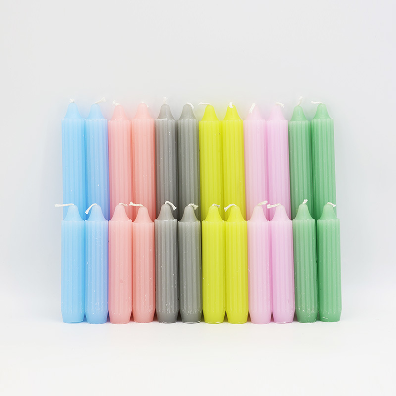 Vertical Stripe Pointed Candle