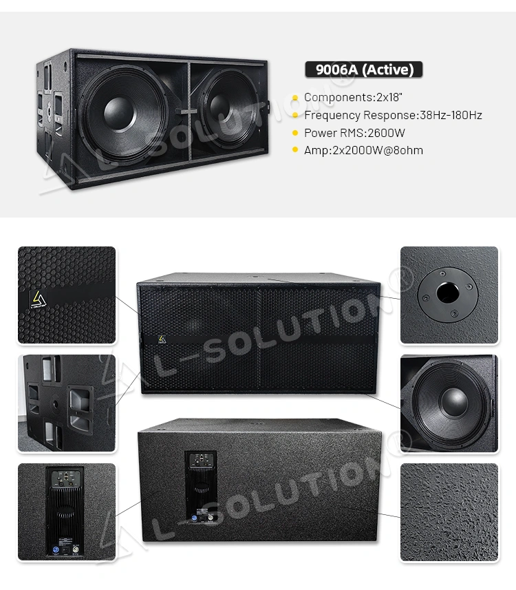 The detailed display of the professional subwoofer 9006A