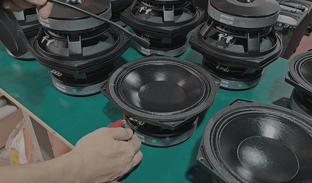 Pole testing for professional speakers & Pole testing for L-Solution speakers