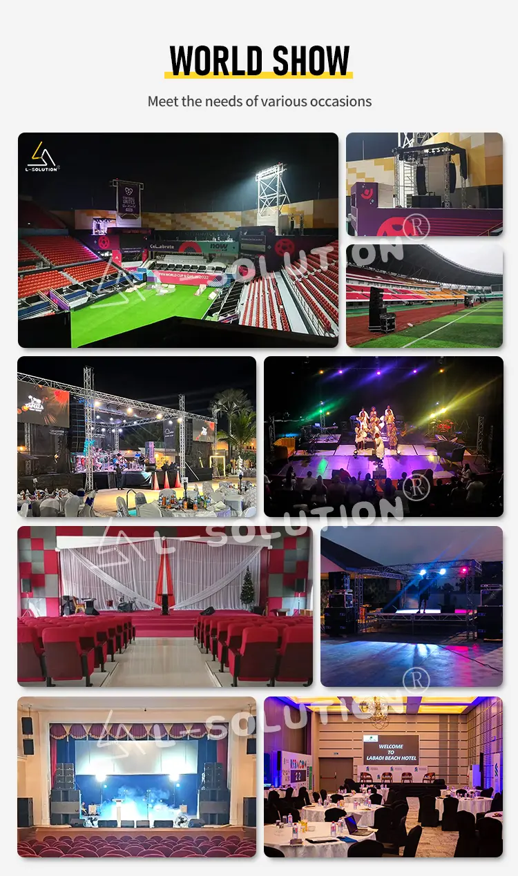 L-solution's professional commercial audio systems have graced stages worldwide, delivering powerful sound tailored to meet the demands of diverse events and venues.