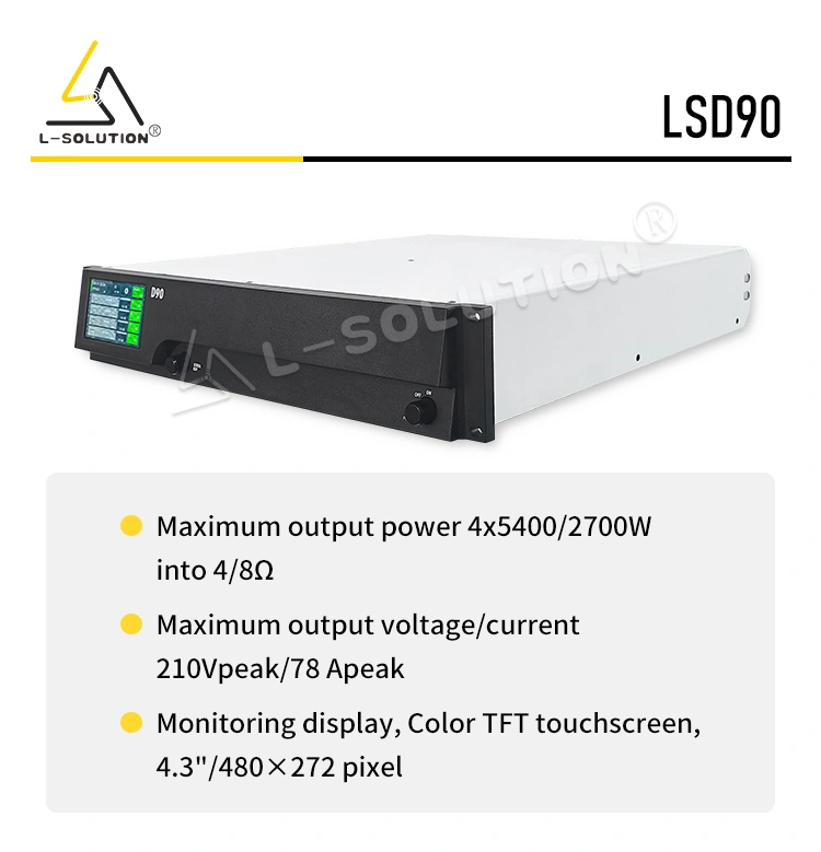 Detailed parameters of L-solution professional performance power amplifier D90