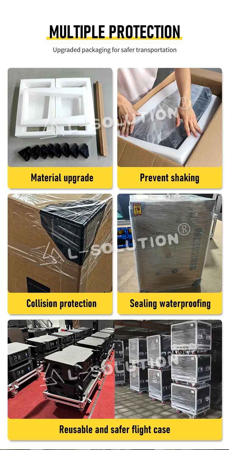 Our products are shipped with multiple layers of protection, including upgraded shock-resistant packaging, collision-proof materials, waterproof sealing, and a reusable flight case, ensuring safe and secure delivery every time.
