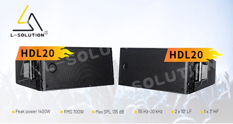 Engineered for power and precision, this professional speaker delivers 1400W peak/700W RMS, 135dB max SPL, and a 55Hz-20kHz frequency range through dual 10" LF drivers and a 3" HF compression driver.