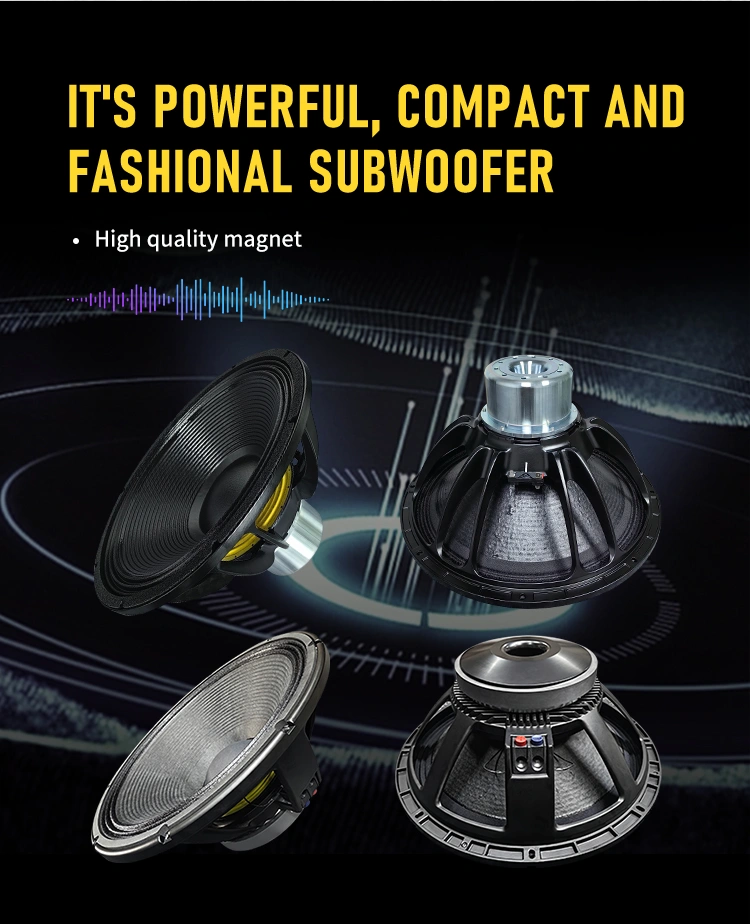 ES UN SUBWOOFER POTENTE, COMPACTO Y MODERNO